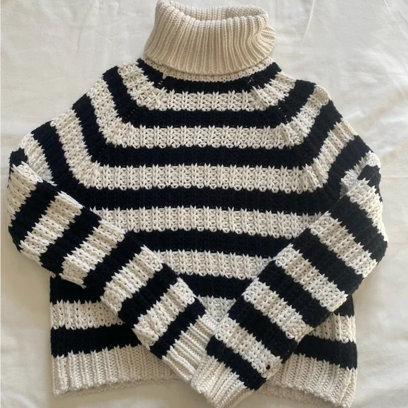 Forever 21 Sweaters Striped Turtleneck Sweater Poshmark